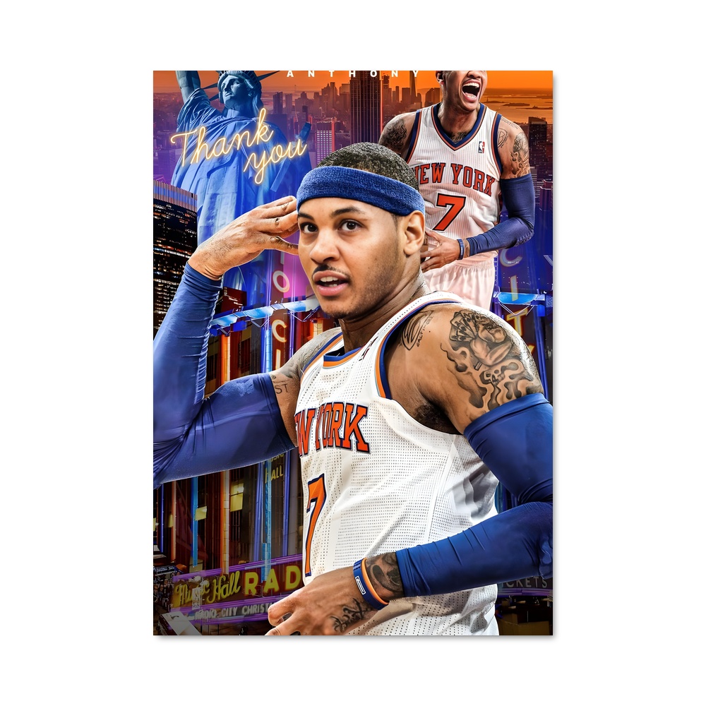 Poster Carmelo's Glory – affiche Basketball